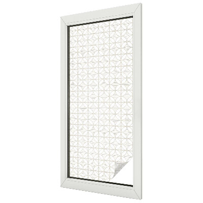 Film occultant fenêtre effet vitrail Motifs géométriques