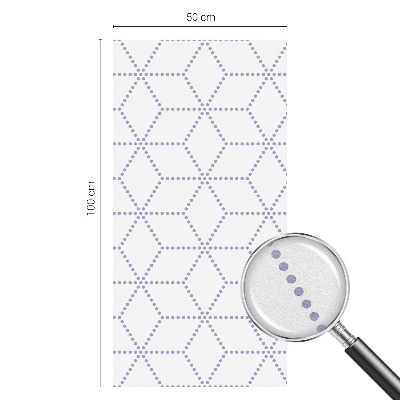 Vitrail autocollant pour fenêtre losanges violets