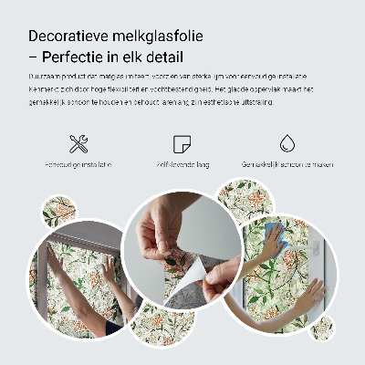 Autocollant pour vitrage mosaïque classique