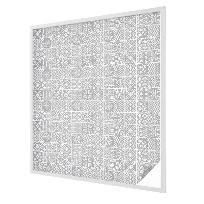 Film occultant fenêtre effet vitrail Élégance géométrique