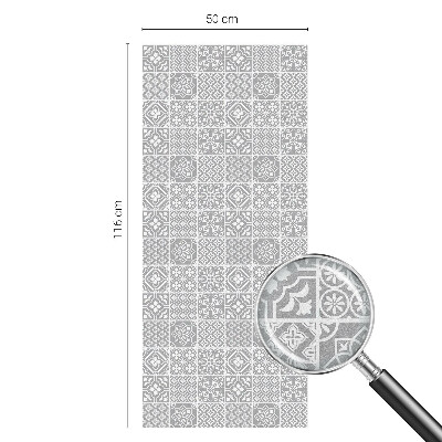 Film occultant fenêtre effet vitrail Élégance géométrique