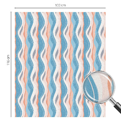 Film fenêtre décoratif occultant vitrail Rythme ondulé