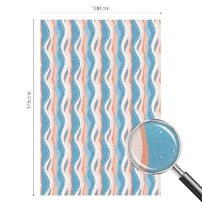 Film fenêtre décoratif occultant vitrail Rythme ondulé