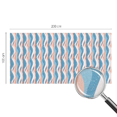 Film fenêtre décoratif occultant vitrail Rythme ondulé