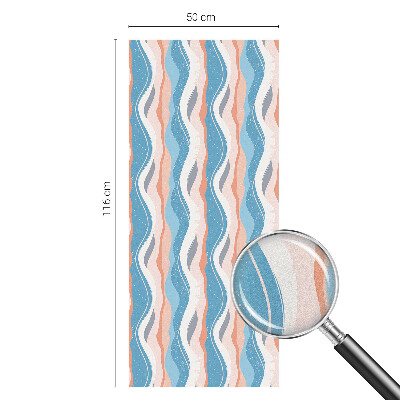 Film fenêtre décoratif occultant vitrail Rythme ondulé