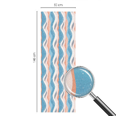 Film fenêtre décoratif occultant vitrail Rythme ondulé
