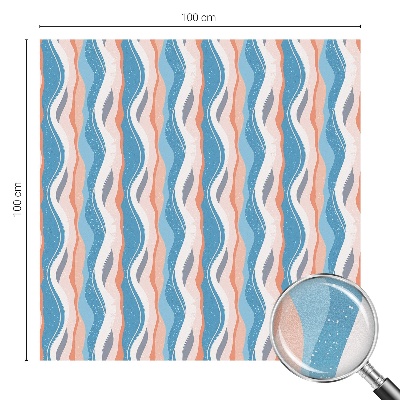 Film fenêtre décoratif occultant vitrail Rythme ondulé