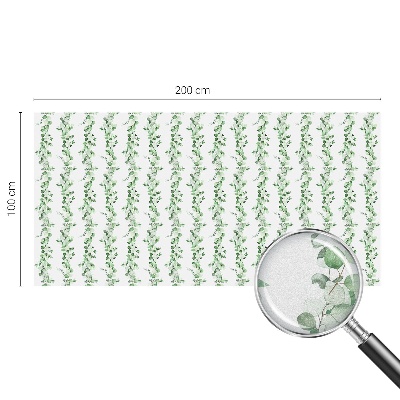 Autocollant pour vitrage guirlandes vertes