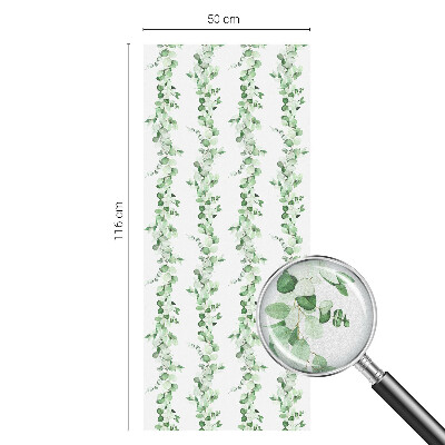 Autocollant pour vitrage guirlandes vertes