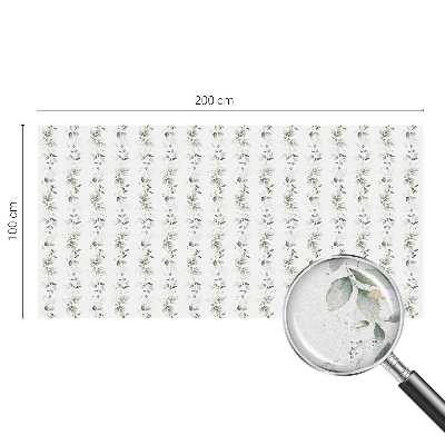 Vitrail autocollant pour fenêtre charme des plantes