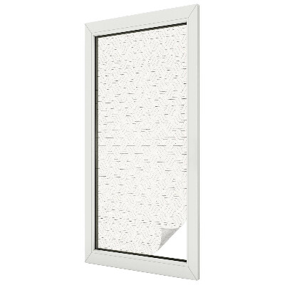 Film occultant fenêtre effet vitrail Lignes ondulées