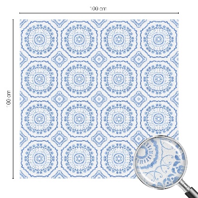 Vitrail autocollant pour fenêtre ornements floraux