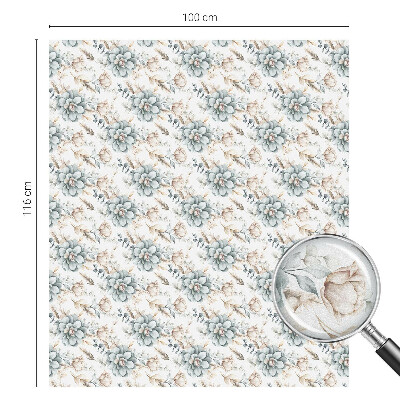 Vitrail autocollant pour fenêtre élégance florale