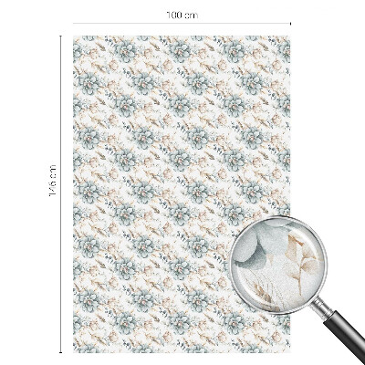 Vitrail autocollant pour fenêtre élégance florale