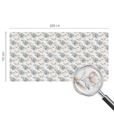 Vitrail autocollant pour fenêtre élégance florale