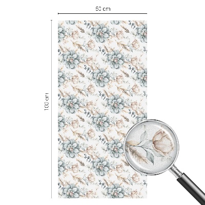 Vitrail autocollant pour fenêtre élégance florale