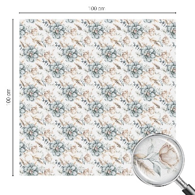 Vitrail autocollant pour fenêtre élégance florale