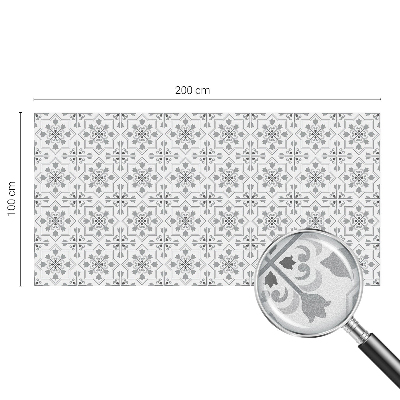 Film fenêtre décoratif occultant vitrail Ornements symétriques