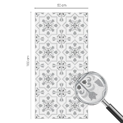 Film fenêtre décoratif occultant vitrail Ornements symétriques