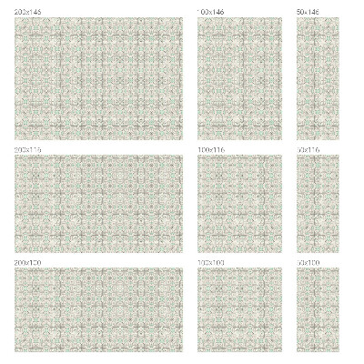 Autocollant pour vitrage Carreaux floraux