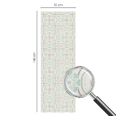 Autocollant pour vitrage Carreaux floraux