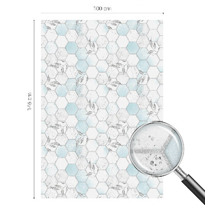 Film occultant fenêtre effet vitrail Tuiles en feuilles