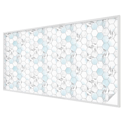 Film occultant fenêtre effet vitrail Tuiles en feuilles