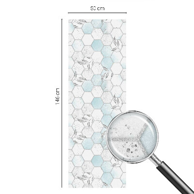 Film occultant fenêtre effet vitrail Tuiles en feuilles