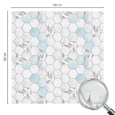 Film occultant fenêtre effet vitrail Tuiles en feuilles