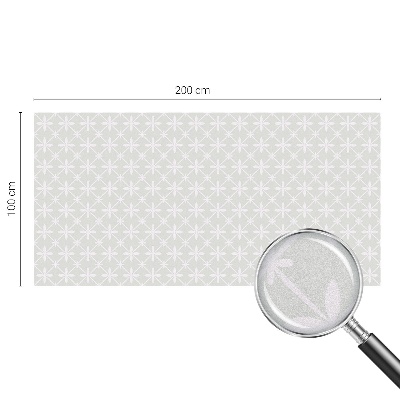 Vitrail autocollant pour fenêtre symétrie florale