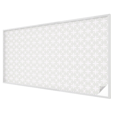 Vitrail autocollant pour fenêtre symétrie florale