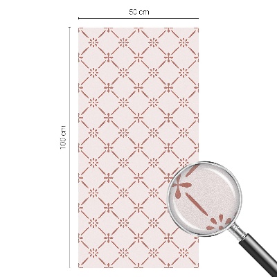 Film fenêtre décoratif occultant vitrail Motifs floraux