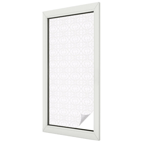 Film occultant fenêtre effet vitrail symétrie des plantes