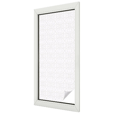 Film occultant fenêtre effet vitrail symétrie des plantes