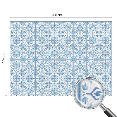 Film fenêtre décoratif occultant vitrail ornements floraux