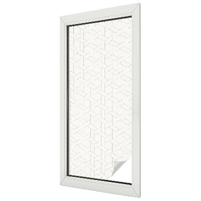 Autocollant pour vitrage tresse géométrique