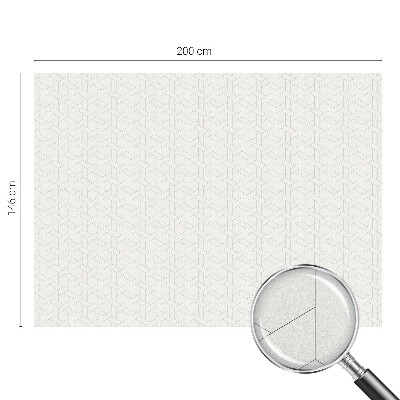 Autocollant pour vitrage tresse géométrique