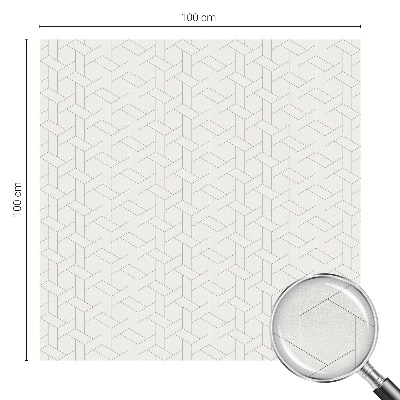 Autocollant pour vitrage tresse géométrique