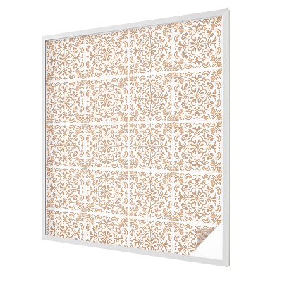 Film occultant fenêtre effet vitrail Ornement classique