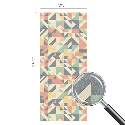 Vitrail autocollant pour fenêtre L'énergie de la géométrie