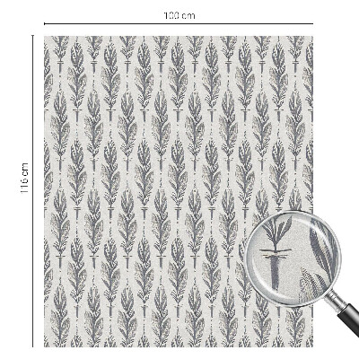 Film fenêtre décoratif occultant vitrail Plumes élégantes