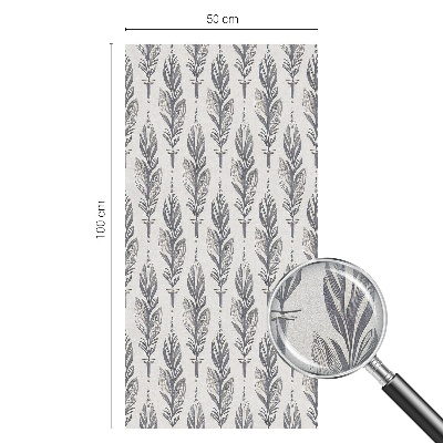 Film fenêtre décoratif occultant vitrail Plumes élégantes
