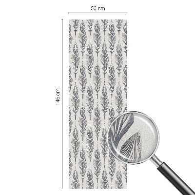 Film fenêtre décoratif occultant vitrail Plumes élégantes