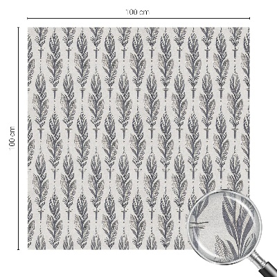 Film fenêtre décoratif occultant vitrail Plumes élégantes