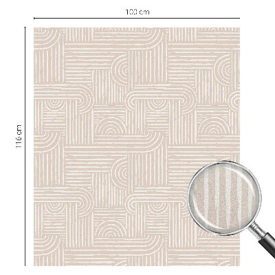 Film occultant fenêtre effet vitrail Motif géométrique