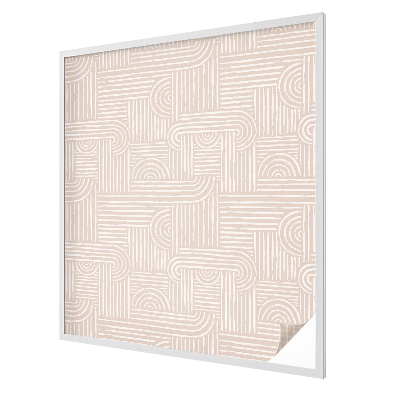 Film occultant fenêtre effet vitrail Motif géométrique