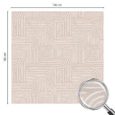 Film occultant fenêtre effet vitrail Motif géométrique