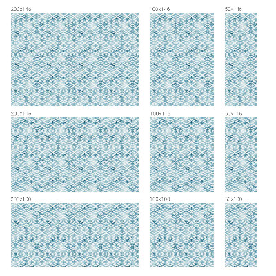 Film fenêtre décoratif occultant vitrail Losanges bleus