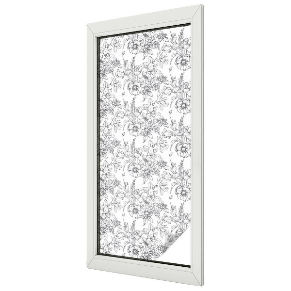 Film occultant pour fenêtre élégance florale