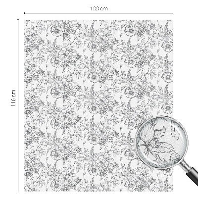 Film occultant pour fenêtre élégance florale